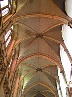 Lyon, Cathedrale Saint Jean, Nef, Voute (2)